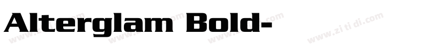 Alterglam Bold字体转换